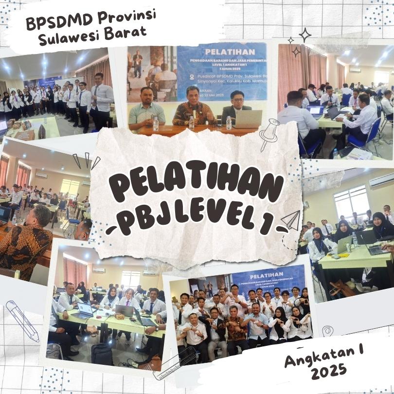 BPSDMD Sulbar Melaksanakan Pelatihan Pengadaan Barang dan Jasa Level 1  Angkatan Pertama Tahun 2025