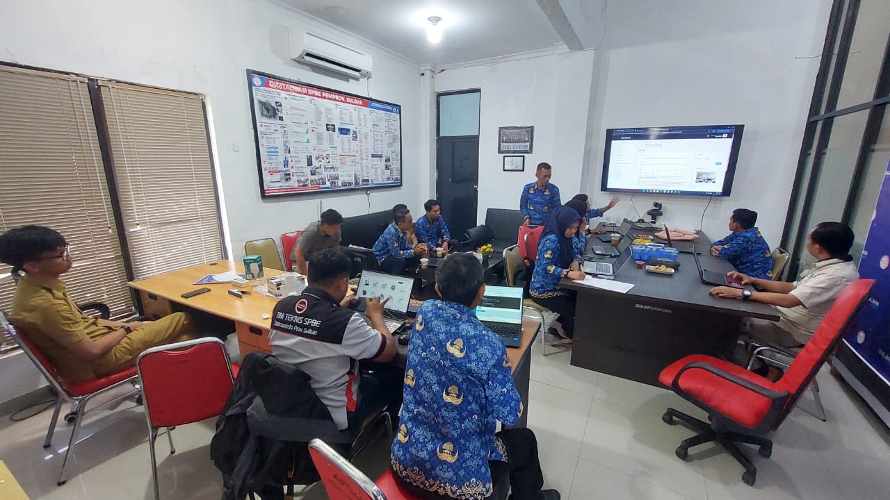 BPSDM Sulawesi Barat Berpartisipasi dalam Pendampingan Penggunaan dan Sinkronisasi Website Perangkat Daerah Terintegrasi